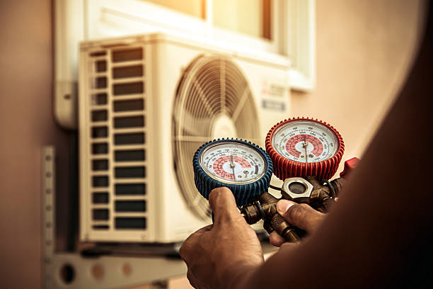 Professional Ductwork Repair technician working in Rushland, PA